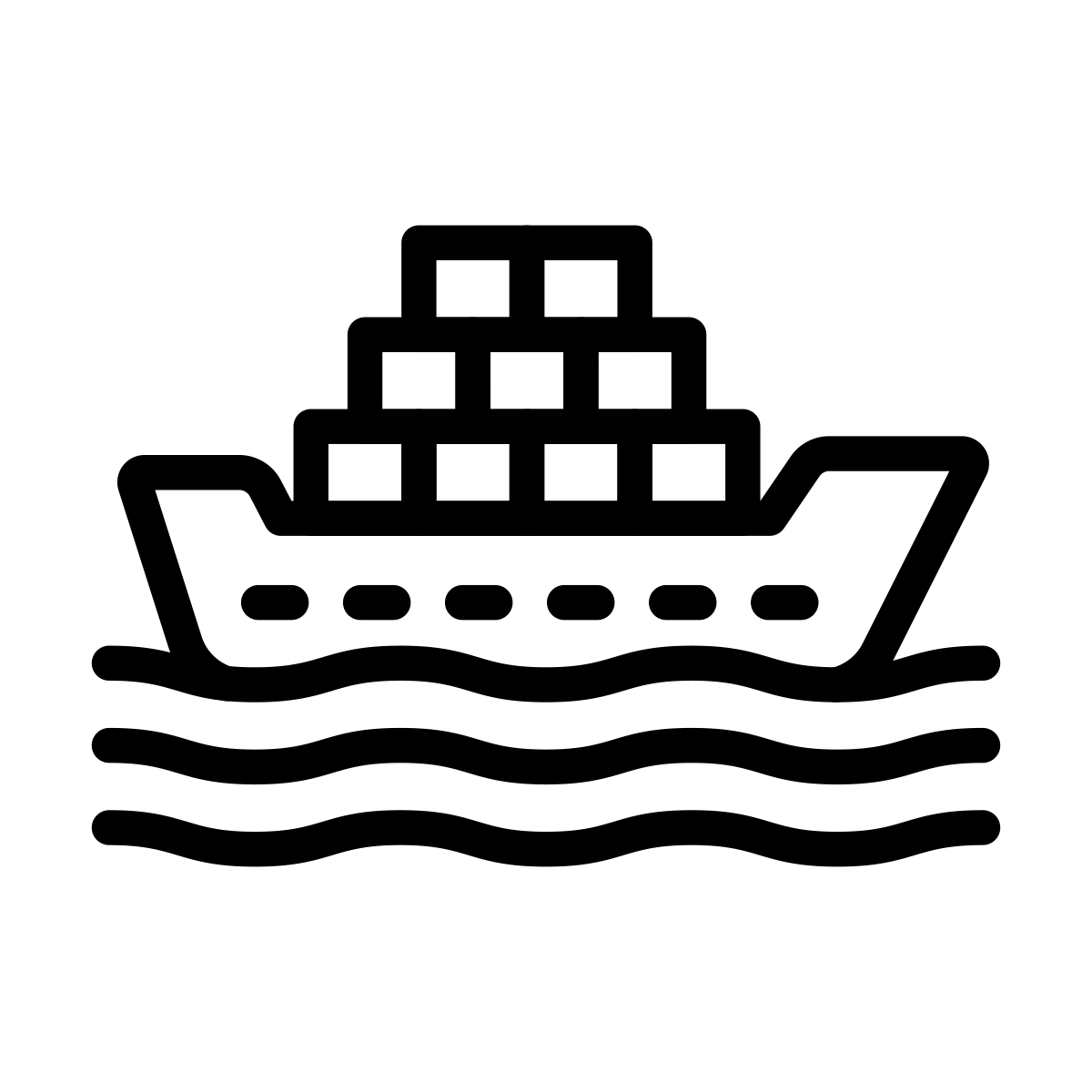 Freight Ship Icon Freight Ship Icon